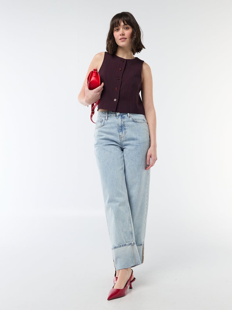 Gilet da abito senza maniche Rosso - Kiabi