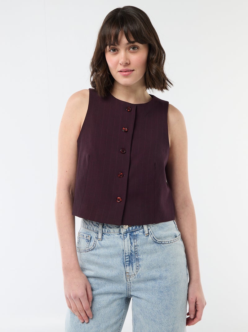 Gilet da abito senza maniche Rosso - Kiabi