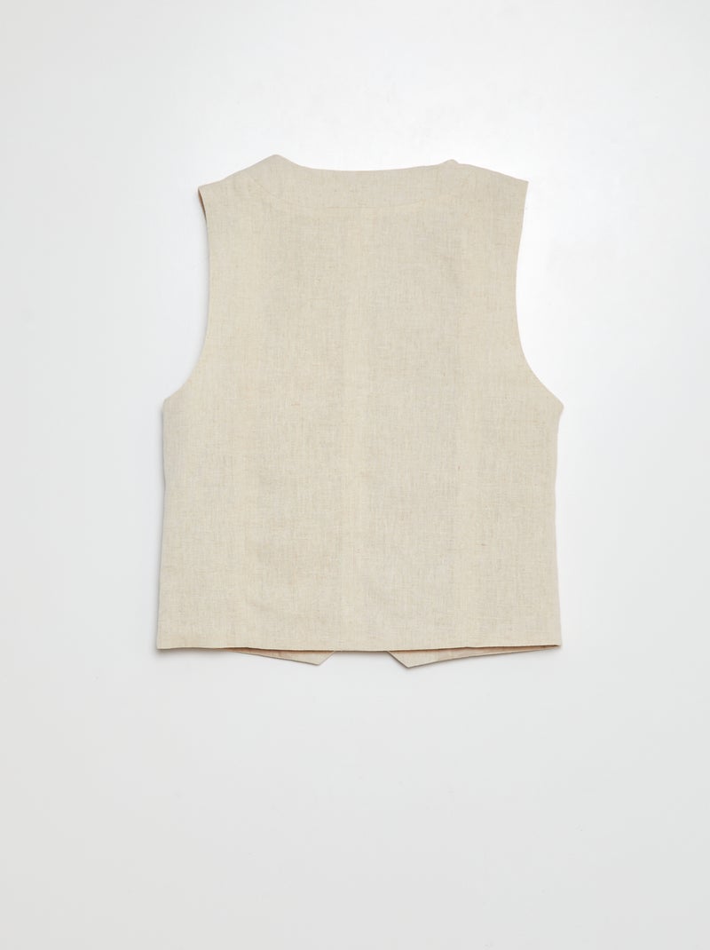 Gilet da completo BEIGE - Kiabi