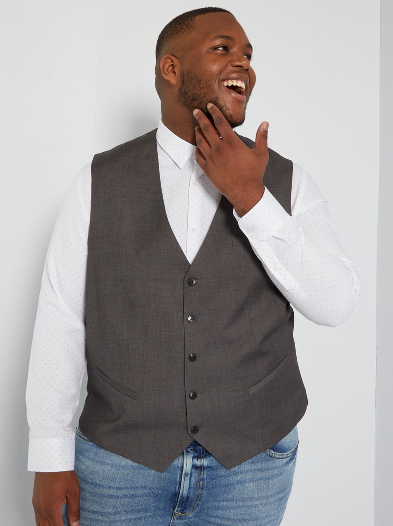 Gilet da completo grigio - Kiabi