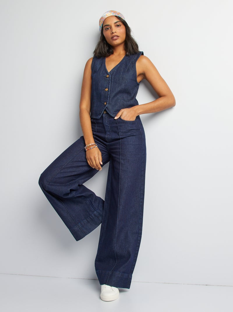 Gilet da completo in jeans BLU - Kiabi