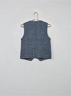 Gilet da completo in lino e cotone - Kiabi