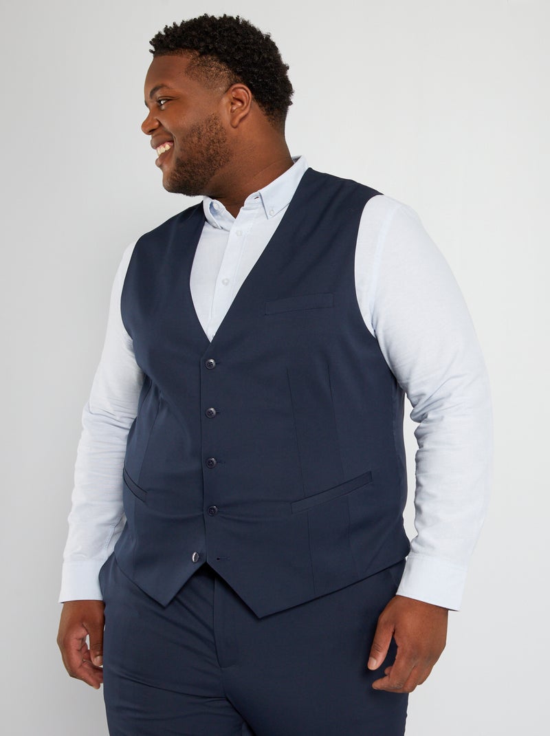 Gilet da completo slim blu - Kiabi