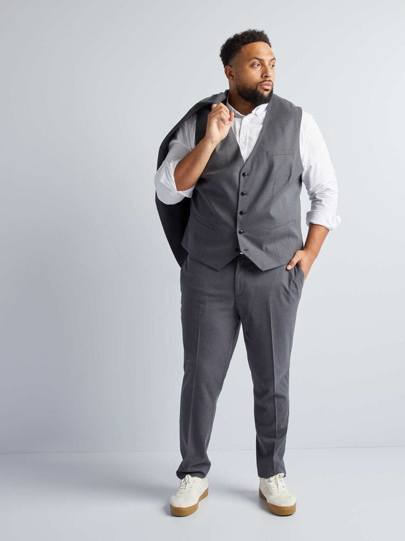 Gilet da completo slim GRIGIO - Kiabi