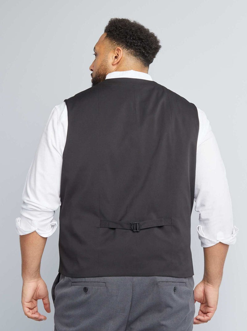 Gilet da completo slim nero - Kiabi