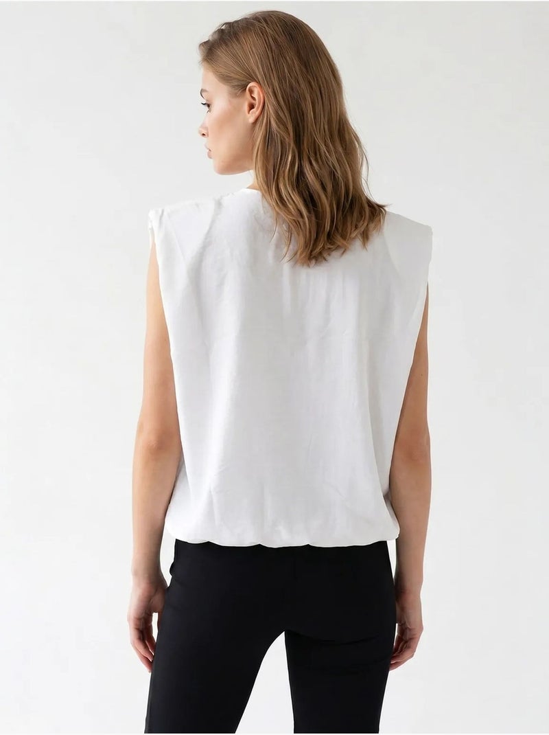 Gilet da donna in popeline tessuto con zip frontale mixray Bianco - Kiabi