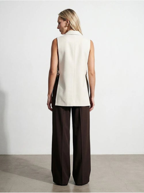 Gilet da donna tinta unita con collo a scialle dilvin - Kiabi Gilet da donna tinta unita con collo a scialle dilvin - Kiabi