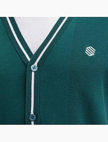 Gilet da golf in maglia con scollo a v da uomo golf uomo carnoustie teal