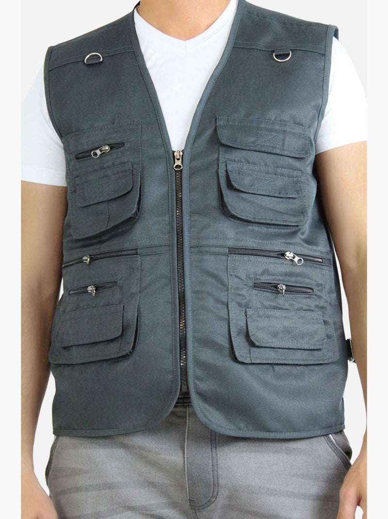 Gilet da pesca Kebello Grigio antracite - Kiabi