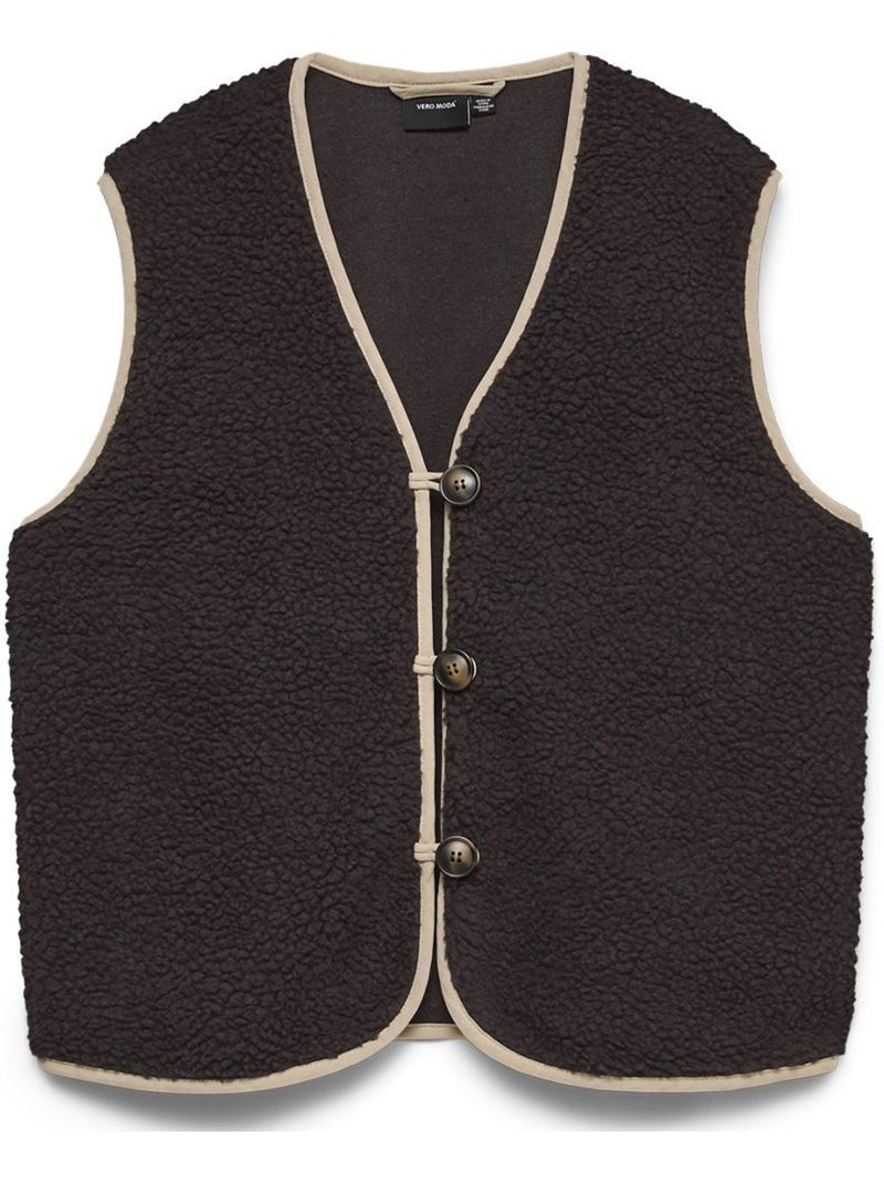 Gilet donna senza maniche vero moda Marrone cappuccino - Kiabi