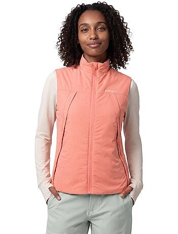 Gilet escursionismo ultraleggero e isolante donna donna ararat-w coral