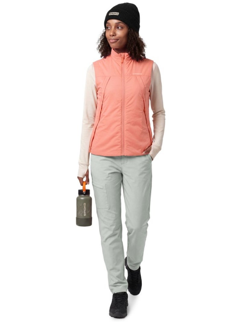 Gilet escursionismo ultraleggero e isolante donna donna ararat-w coral Arancione - Kiabi