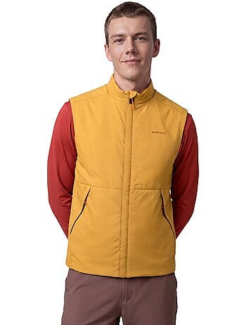 Gilet escursionismo ultraleggero e isolante uomo uomo ararat mustard