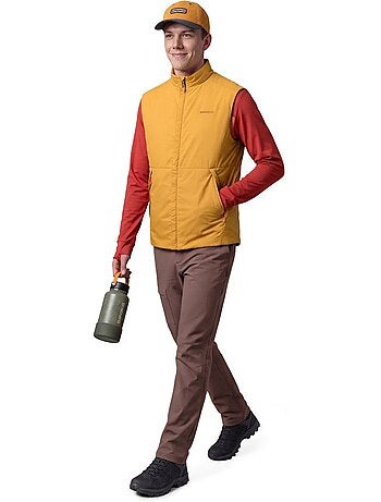 Gilet escursionismo ultraleggero e isolante uomo uomo ararat mustard