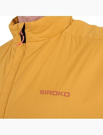Gilet escursionismo ultraleggero e isolante uomo uomo ararat mustard