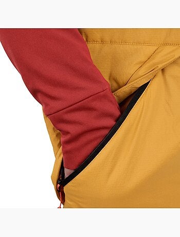 Gilet escursionismo ultraleggero e isolante uomo uomo ararat mustard
