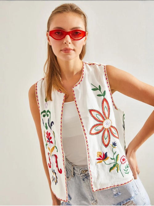 Gilet foderato con ricamo dettagliato lucci - Kiabi