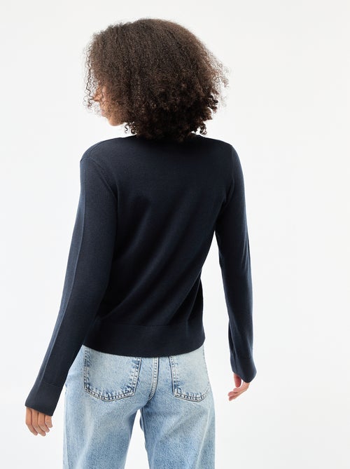 Gilet girocollo tinta unita - Kiabi