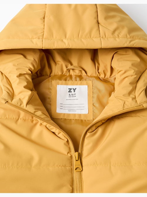 Gilet imbottito con cappuccio e cerniera frontale - Kiabi