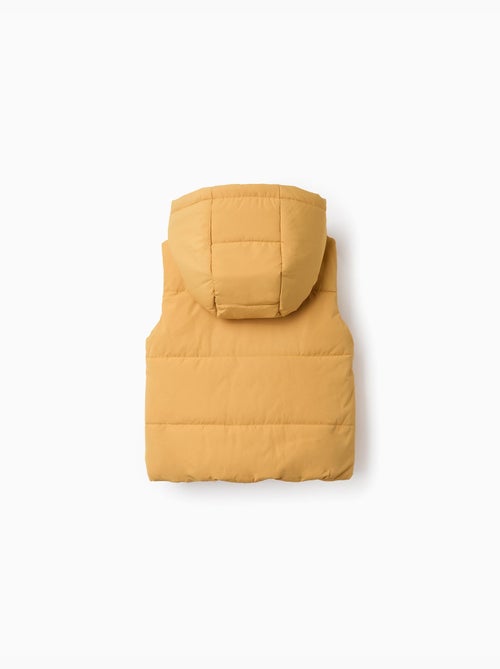 Gilet imbottito con cappuccio e cerniera frontale - Kiabi Gilet imbottito con cappuccio e cerniera frontale - Kiabi