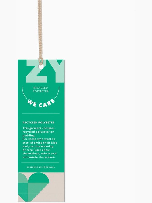 Gilet imbottito con cappuccio e motivo - Kiabi