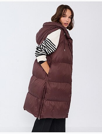 Gilet imbottito con cappuccio, mo fashion
