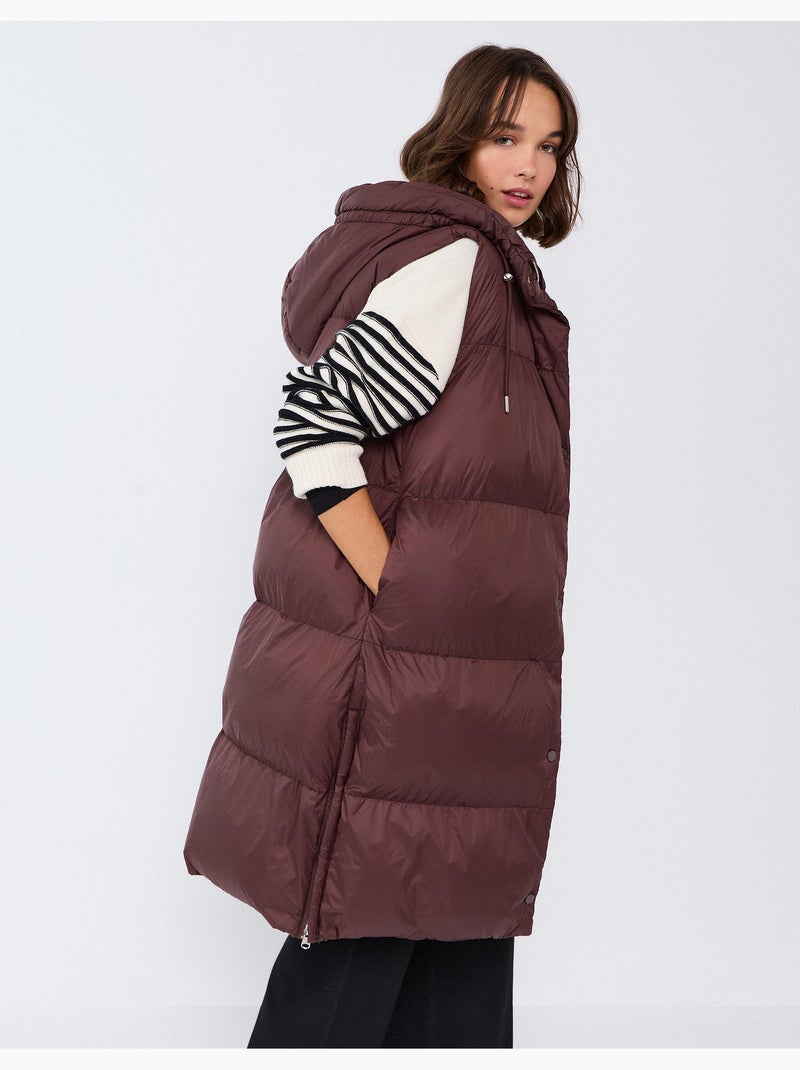 Gilet imbottito con cappuccio, mo fashion Marrone - Kiabi