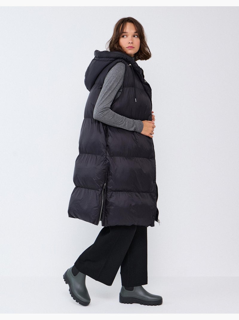 Gilet imbottito con cappuccio, mo fashion Nero - Kiabi