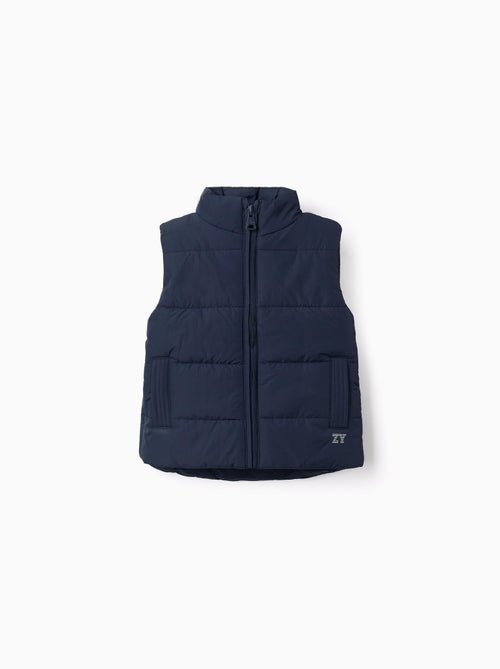 Gilet imbottito con fodera in pile e tasche laterali - Kiabi
