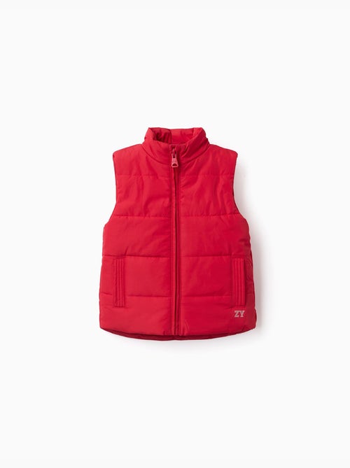 Gilet imbottito con fodera in pile e tasche laterali - Kiabi