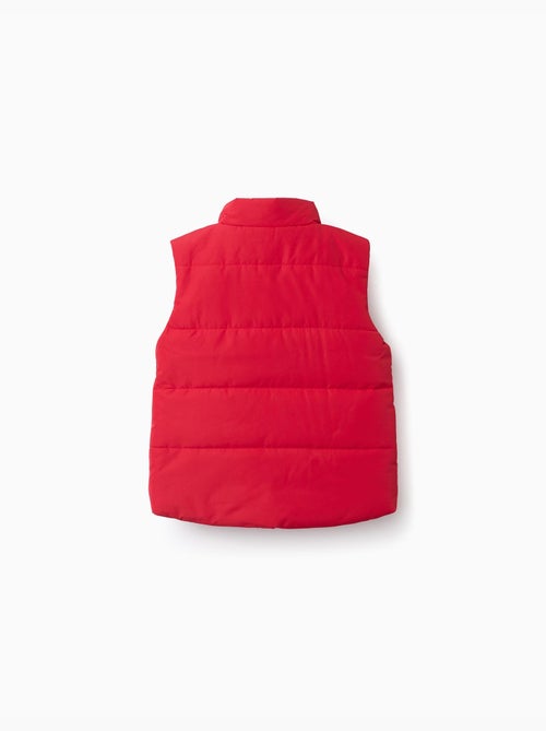 Gilet imbottito con fodera in pile e tasche laterali - Kiabi