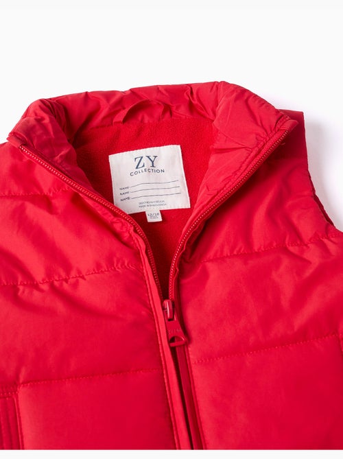 Gilet imbottito con fodera in pile e tasche laterali - Kiabi