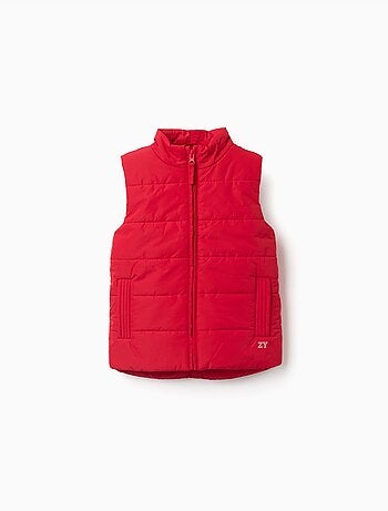 Gilet imbottito con fodera in pile e tasche
