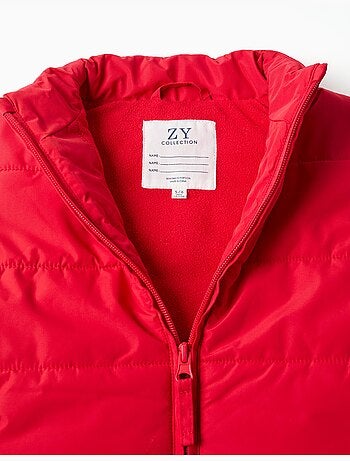 Gilet imbottito con fodera in pile e tasche