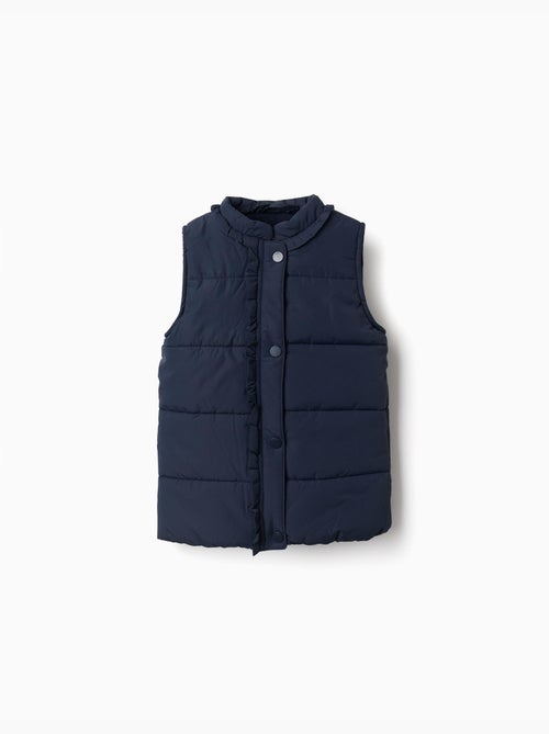 Gilet imbottito con fodera in pile e volant - Kiabi Gilet imbottito con fodera in pile e volant - Kiabi