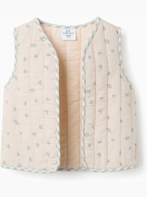 Gilet imbottito in cotone con motivo - Kiabi Gilet imbottito in cotone con motivo - Kiabi