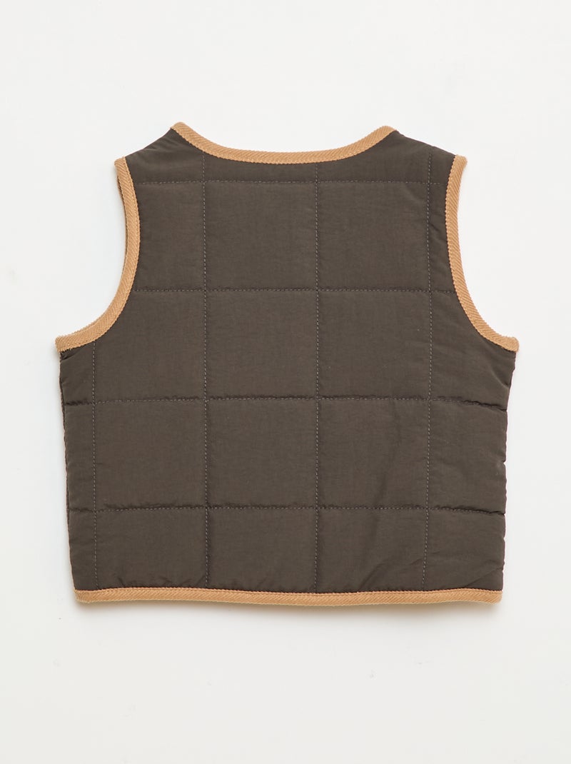 Gilet imbottito senza maniche Nero - Kiabi