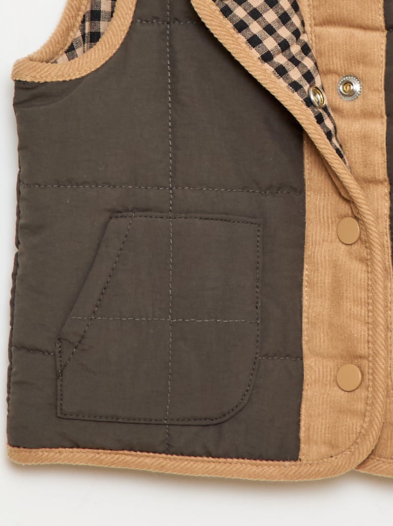 Gilet imbottito senza maniche Nero - Kiabi