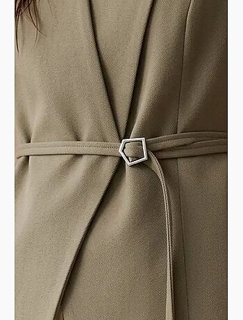 Gilet in crêpe con cintura my fashion