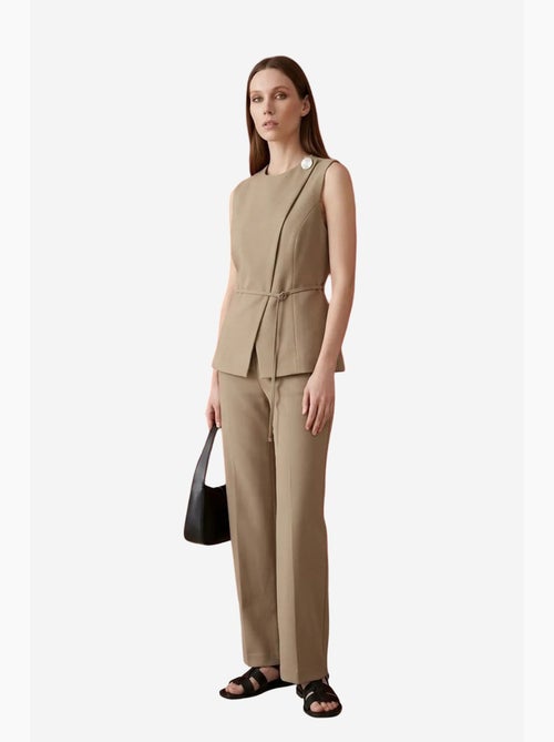 Gilet in crêpe con cintura my fashion - Kiabi Gilet in crêpe con cintura my fashion - Kiabi