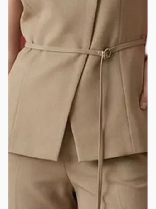Gilet in crêpe con cintura my fashion - Kiabi Gilet in crêpe con cintura my fashion - Kiabi