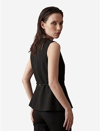 Gilet in crêpe con cintura my fashion