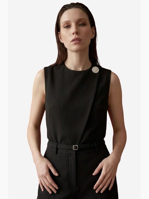 Gilet in crêpe con cintura my fashion - Kiabi Gilet in crêpe con cintura my fashion - Kiabi