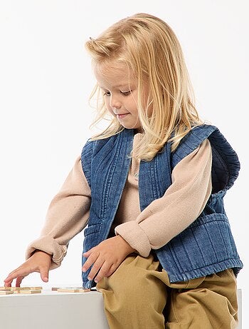 Gilet in jeans senza maniche