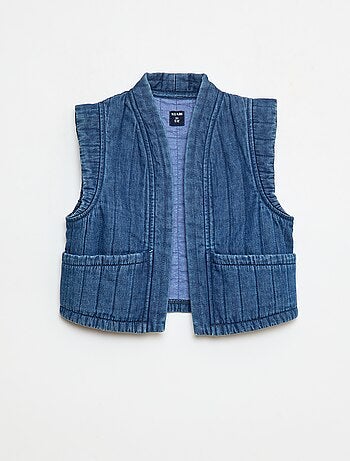 Gilet in jeans senza maniche