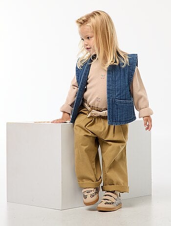 Gilet in jeans senza maniche