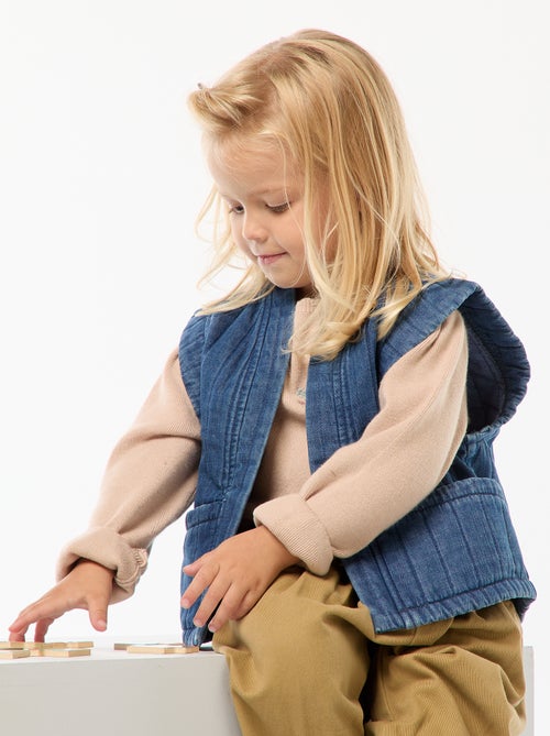 Gilet in jeans senza maniche - Kiabi