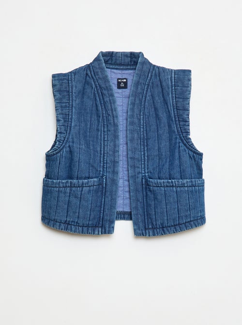 Gilet in jeans senza maniche - Kiabi