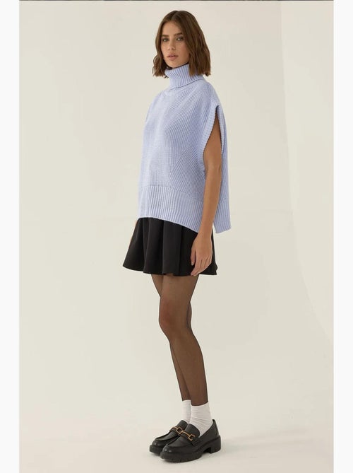 Gilet in maglia a collo alto relaxed fit hiccup - Kiabi Gilet in maglia a collo alto relaxed fit hiccup - Kiabi