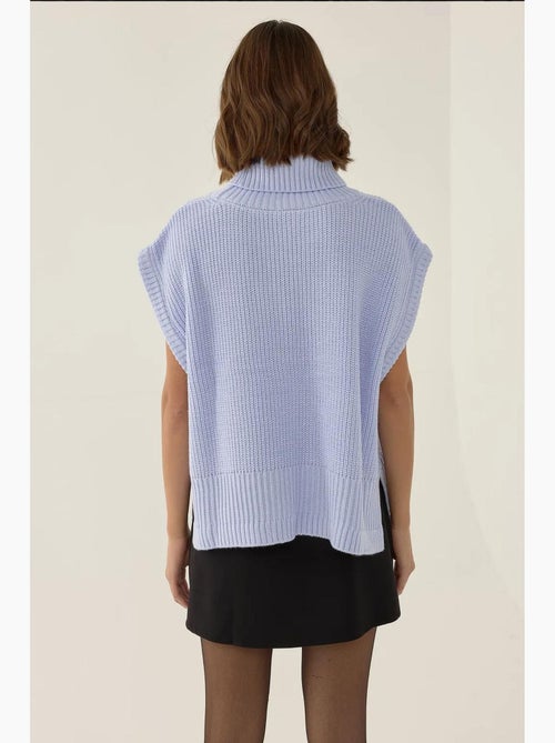 Gilet in maglia a collo alto relaxed fit hiccup - Kiabi Gilet in maglia a collo alto relaxed fit hiccup - Kiabi